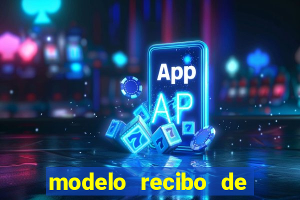 modelo recibo de pagamento word